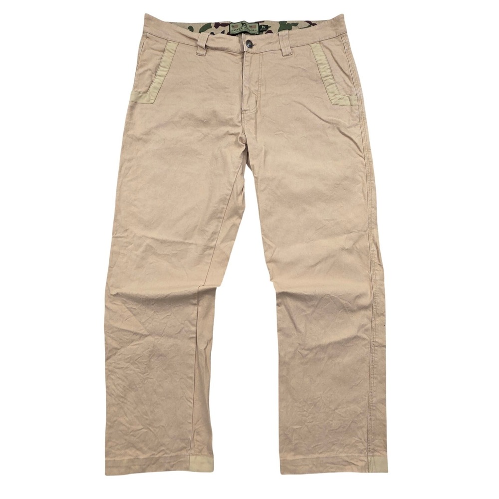 Over Under Hunting Gear Mens Canvas Pants 34x30 Khaki Tan USA Made